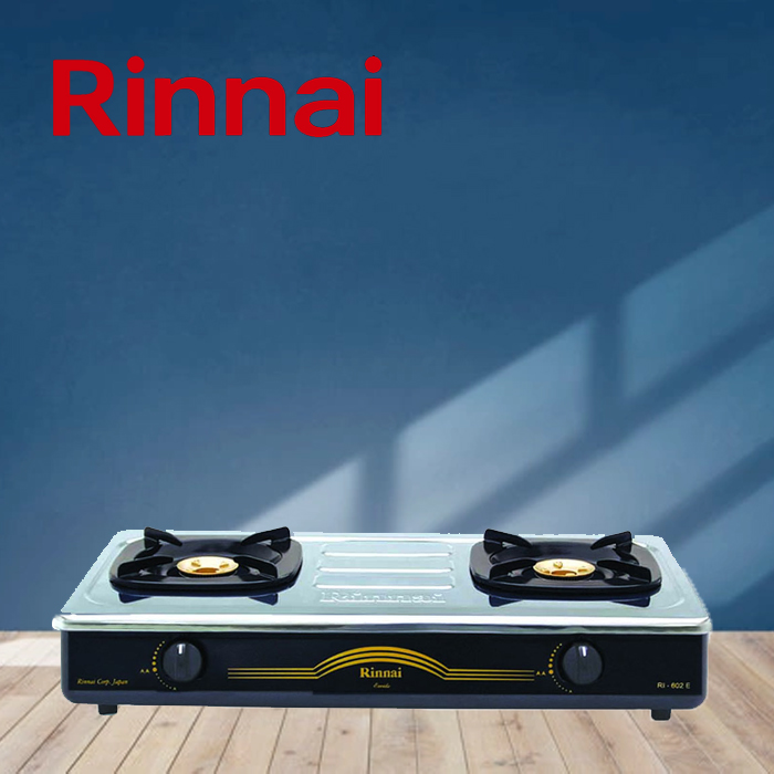 Rinnai Kompor Gas 2 Tungku Stainless Steel - RI602AG